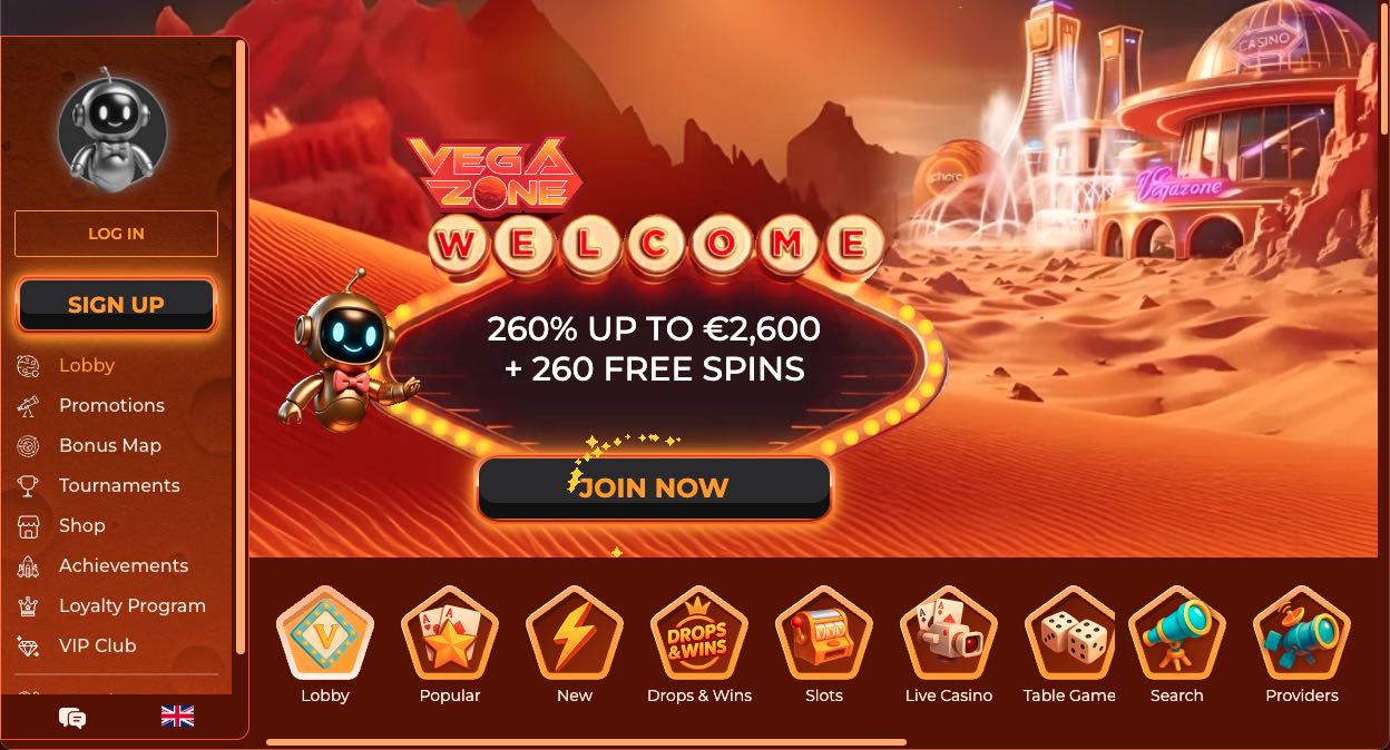 Vegazone casino Česká republika