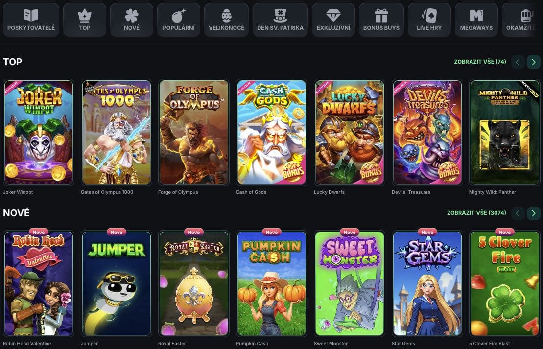 Kinbet casino hrací automaty